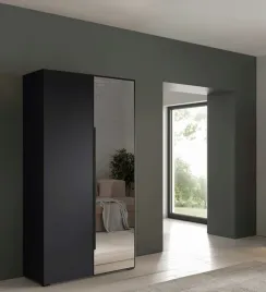 szafa-alex-z-uchwytami-szerokosc-100-cm-front-gladki-czarny-mat-lustro