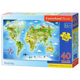 puzzle-maxi-mapa-swiata-40-duzych-elementow-castorland