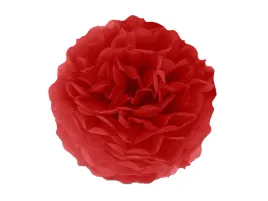 dekoracja-wiszaca-pompon-kwiat-czerwony-35-cm-1-szt