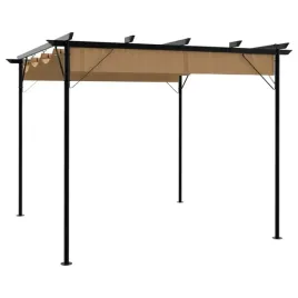 pergola-ogrodowa-ze-zwijanym-dachem-taupe-3x3-m-180-g-m
