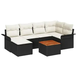 zestaw-sof-na-ogrod-z-poduszka-7-pcs-czarny-i-kremowy