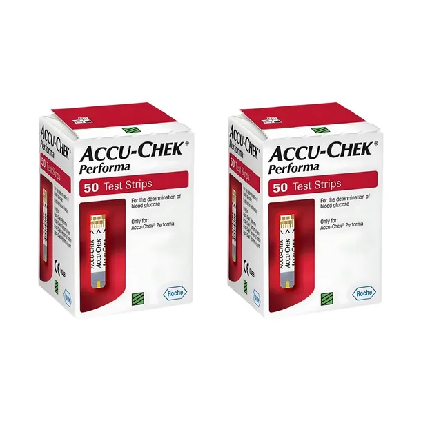POMIAR GLUKOZY KRWI PASKI TESTOWE GLUKOMETRU ACCU-CHEK PERFORMA 2x50 szt.