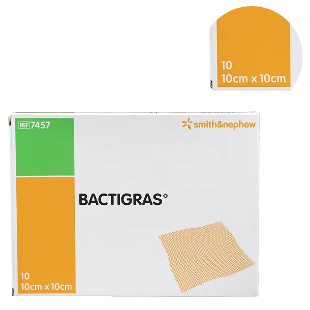 Smith Nephew BACTIGRAS 10 x 10 cm 10 szt