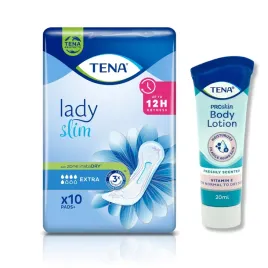 tena-lady-slim-extra-podpaski-nietrzymanie-moczu-10szt-balsam-ciala-20ml