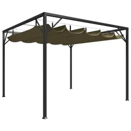 altana-ogrodowa-ze-zwijanym-dachem-3x3-m-taupe-180-g-m