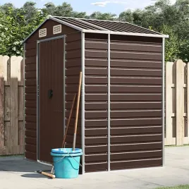 szopa-ogrodowa-brazowa-191x130x198-cm-stal-galwanizowana