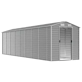 szopa-ogrodowa-jasnoszara-191x725x198-cm-stal-galwanizowana