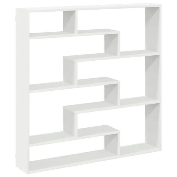 polka-scienna-kostka-7-przegrodami-biala-glebokosc-mebla-18-cm