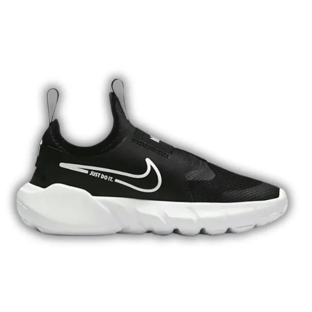 NIKE FLEX RUNNER Buty Młodzieżowe Czarne Białe Wygodne Rozmiar 33,5