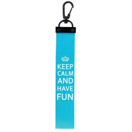 brelok-tasma-keep-calm-and-have-fun-57-jasno-niebieski