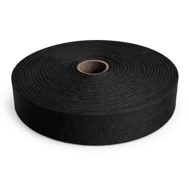 TAŚMA TASIEMKA BAWEŁNIANA ROLKA JODEŁKA CZARNA KRAWIECKA OZDOBNA 10mm 50m
