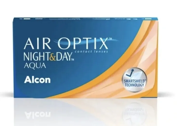 Soczewki kontaktowe AIR OPTIX NIGHT&DAY AQUA 6 szt. -4,75 BC 8,6