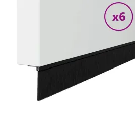uszczelki-z-szczotka-do-drzwi-na-zatrzask-6-pcs-czarny-100-cm