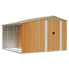 szopa-ogrodowa-jasny-braz-277x279x179-cm-stal-galwanizowana