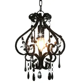 lampa-sufitowa-z-koralikami-czarna-okragla-e14
