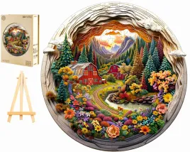puzzle-drewniane-duze-290-elementow-farma-w-gorach-3d-w-drewnianym-pudelku