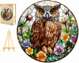 puzzle-drewniane-duze-300-elementow-madra-sowa-witraz-w-drewnianym-pudelku