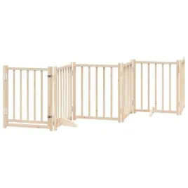 skladana-bramka-dla-psa-z-drzwiami-6-paneli-300-cm-drewniana