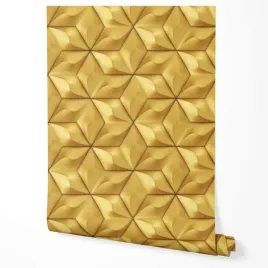 tapeta-na-sciane-zlote-wzory-3d-faliste-geometria-do-biura-salonu