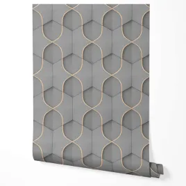 tapeta-na-sciane-geometria-3d-linie-figury-ksztalty-szare-tlo
