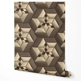 tapeta-na-sciane-geometria-deltoidy-ksztalty-ecru-czarny-szary-do-biura
