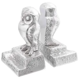 podporki-do-ksiazek-2-szt-srebrne-12x9x19-cm-aluminium-sowa