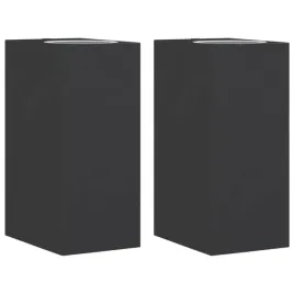 kinkiety-zewnetrzne-2-szt-czarne-odlewane-aluminium