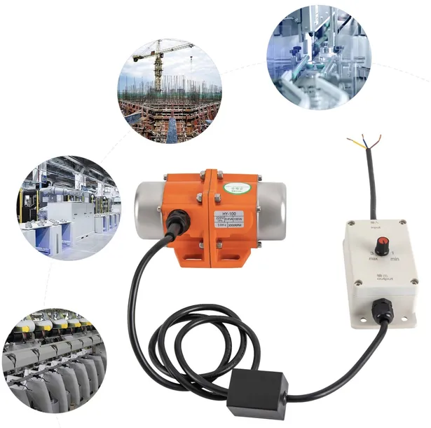 Silnik wibracyjny elektrowibrator 100W 2900 obr 1-FAZOWY 230V ASYNCHRONICZY