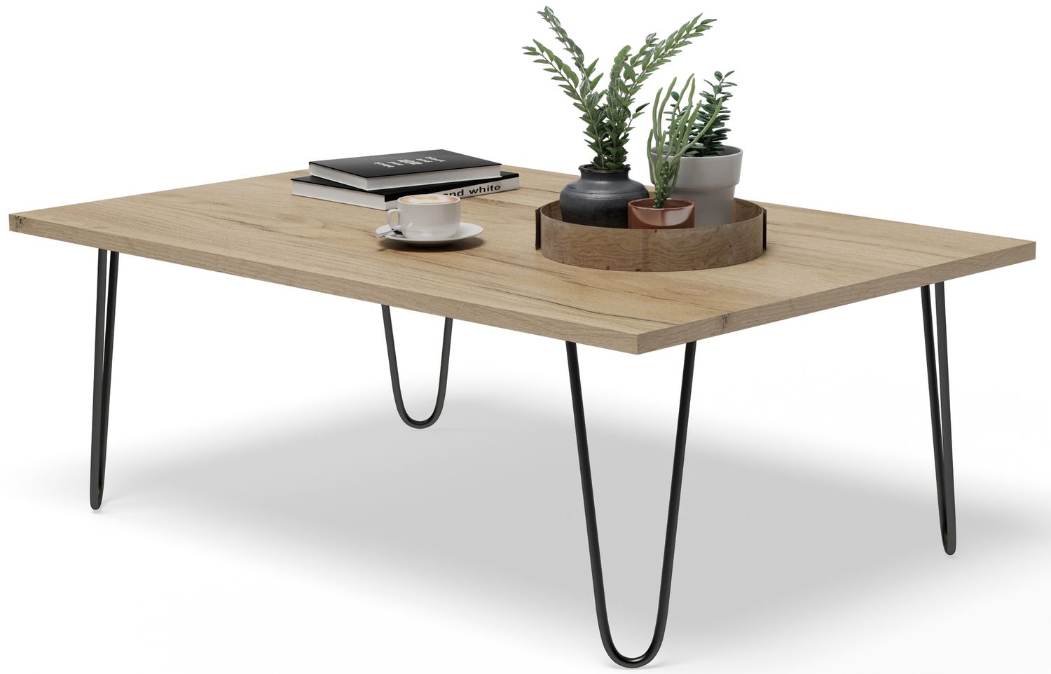 Promocja Stolik Kawowy Vlora Loft Nowoczesny Nie Ikea Dąb Craft Złoty wyprzedaż przecena