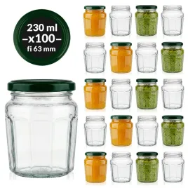 100x-sloik-na-dzem-miod-230-ml-sloiczki-na-przetwory-ozdobne-z-zakretkami