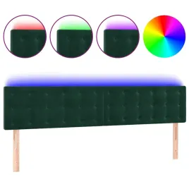 zaglowek-do-lozka-z-led-ciemnozielony-180x5