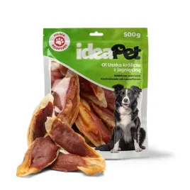 ideapet-uszy-krolicze-z-jagniecina-500g