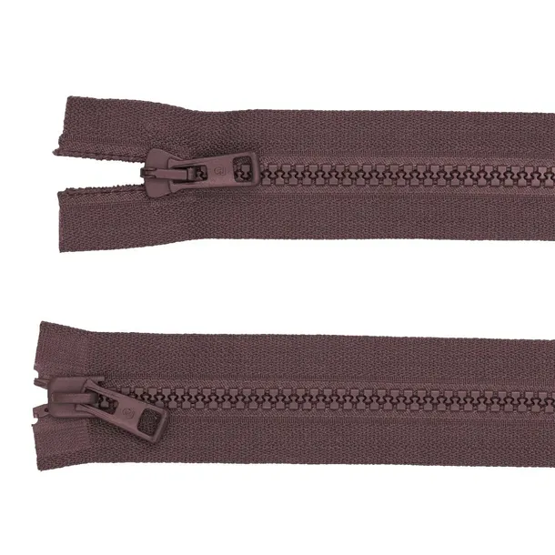 Zamek kostkowy dwurozdzielczy 6mm 70cm brązowy 19-3903