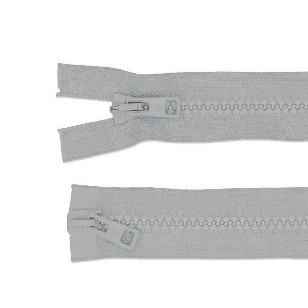 Zamek kostkowy dwurozdzielczy 6mm 80cm szary 17-0205