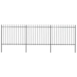 ogrodzenie-z-pretow-z-grotami-stalowe-51-x-15-m-czarne