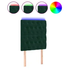zaglowek-do-lozka-z-led-ciemnozielony-80x7x