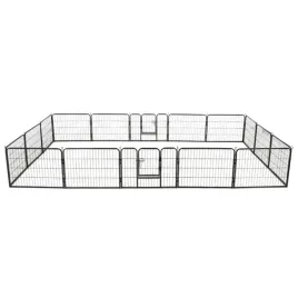 kojec-dla-psow-16-paneli-stalowy-60-x-80-cm-czarny