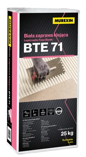 Murexin BTE 71 Zaprawa Klejąca do Kamienia Klinkieru Gresu Terakoty Biała 2