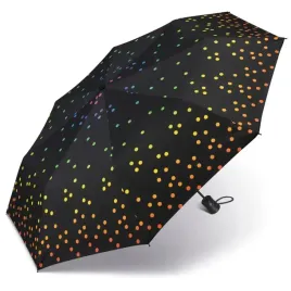 essentials-happy-rain-42278-parasolka-czarna-z-kolorowymi-kropkami