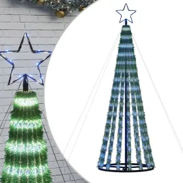 stozkowa-choinka-z-lampek-275-niebieskich-led-180-cm