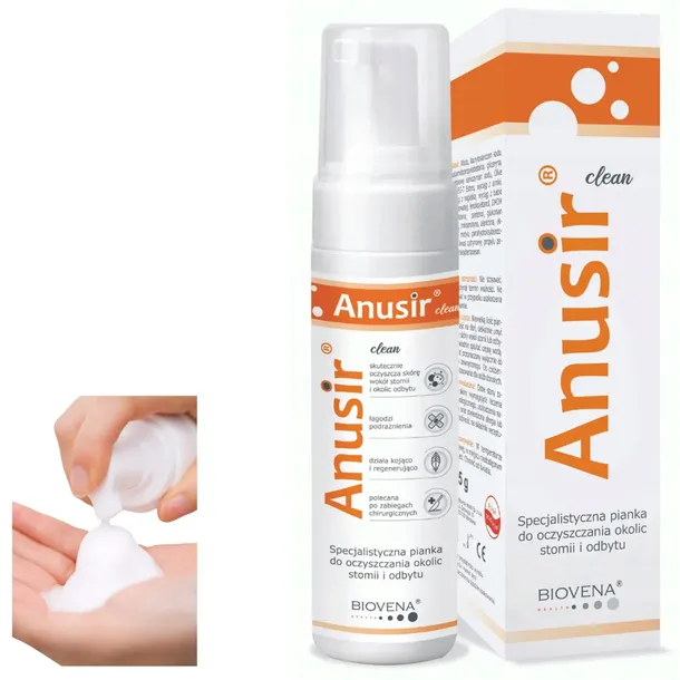 AC225 AnuSir Clean Pianka do Czyszcząco-Gojąca do Skóry 225 ml