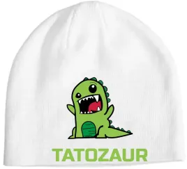 czapka-zimowa-beanie-nadruk-tatozaur-prezent-dla-taty-dzien-ojca