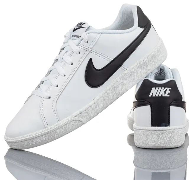 BUTY MĘSKIE SPORTOWE NIKE COURT ROYALE SPORTOWE BIAŁE 749747 107 R-47