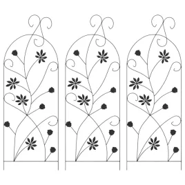 ogrodzenie-ogrodowe-3-pcs-czarny-112-x-40-cm-stal