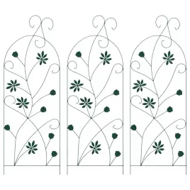 ogrodzenie-ogrodowe-krata-3-pcs-zielony-112-x-40-cm-stal
