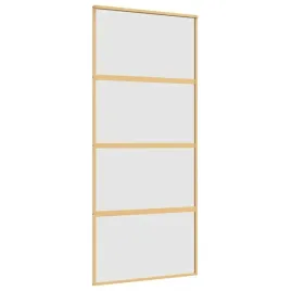 drzwi-przesuwne-zlote-90x205-cm-mrozone-szklo-esg-aluminium