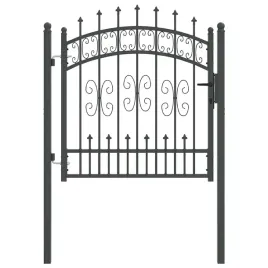 bramka-ogrodzeniowa-z-ostrym-szczytem-szary-103-x-100-cm-stal