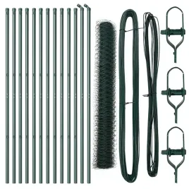 ogrodzenie-z-slupkami-zielony-1-4-x-25-m-stal-pokryta-pcv