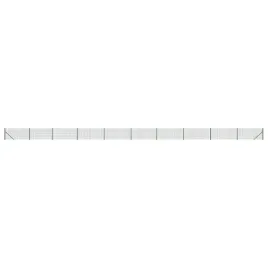 ogrodzenie-z-siatki-ze-stopami-slupkow-zielone-11x25-m