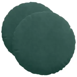 poduszki-na-siedziska-2-pcs-ciemna-zielen-o-40-x-13-cm-aksamit